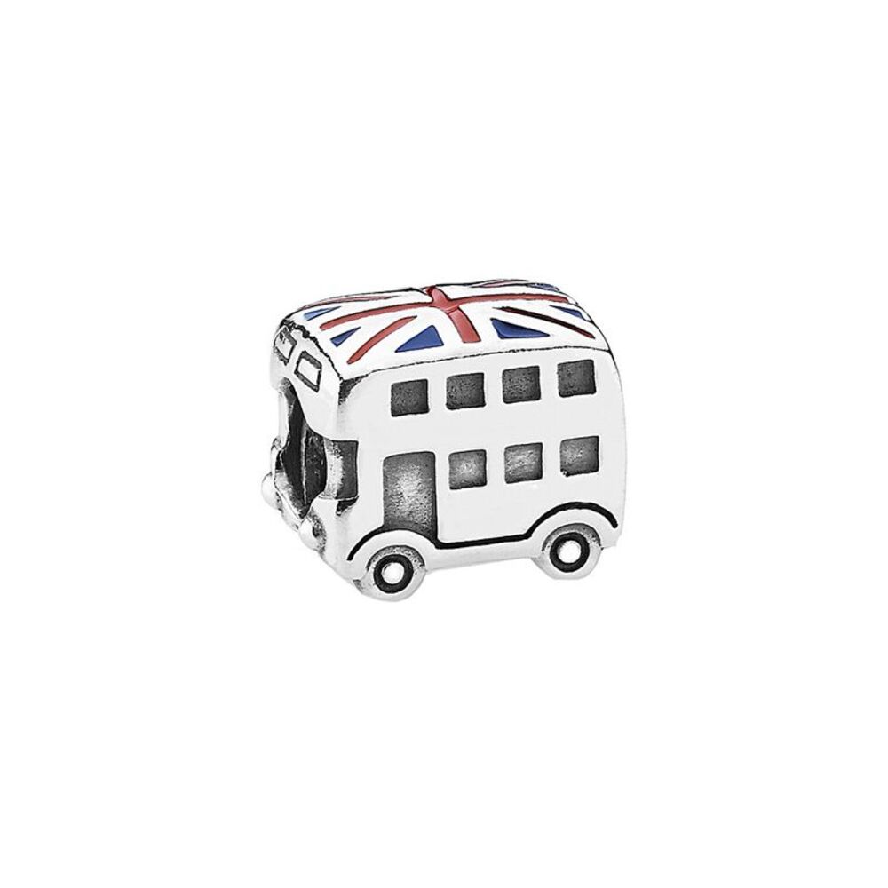 Pandora Silver Enamel London Bus Charm